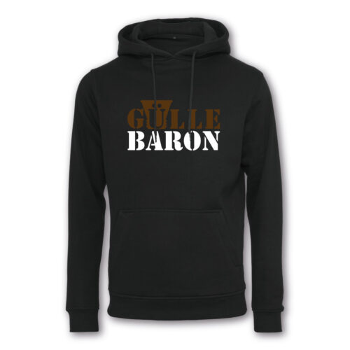 Hoodie oder Kapuzenpullover mit Aufdruck "Gülle-Baron"